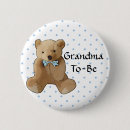 Search for grandma to be baby shower buttons Its a boy