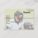 Search for baseball business cards Athlete