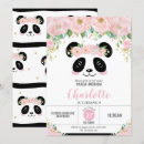 Search for pink white birthday invitations Whimsical