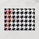 Search for houndstooth business cards black and white