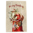 Search for vintage santa claus gift bags Saint nicholas