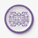 Search for welcome home paper plates Elegant