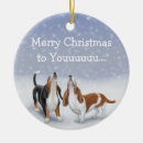 Search for basset hound ornaments Bassets