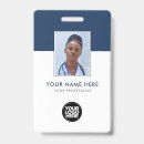 Search for veterinarian id name tags badges Company logo