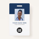 Search for veterinarian id name tags badges Company logo