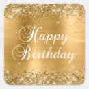 Search for gold happy birthday stickers Celebration