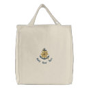 Search for embroidered tote bags Boating