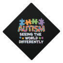 Search for autism autistic graduation cap toppers Awareness