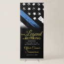 Search for thin blue line banners Police officer