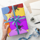 Search for pansy wrapping paper Red