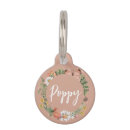 Search for floral pet tags Girly