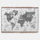 Search for world map blankets Geography