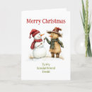 Search for friendship christmas cards Snowman