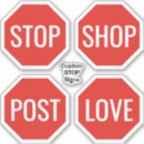 Search for stop sign stickers Octagon