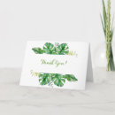 Search for tropical wedding thank you cards Leaves