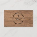 Search for wood business cards Carpenter