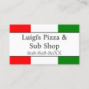 Search for italian flag business cards Restaurant