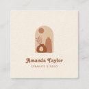 Search for pottery business cards Boho