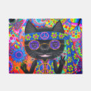 Search for black cat doormats Flowers