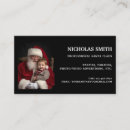 Search for santa claus business cards Santa for hire
