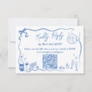 Search for doodle rsvp cards Blue and white