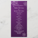 Search for purple wedding programs Vintage