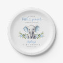 Search for elephant baby shower plates Botanical