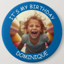 Search for jumbo birthday buttons Blue