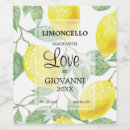 Search for homemade wine labels Limoncello