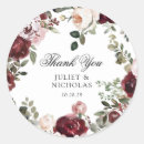 Search for burgundy wedding stickers Elegant
