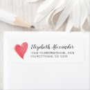 Search for love romantic return address labels Watercolor