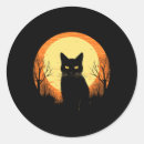 Search for vintage halloween black cat stickers Retro