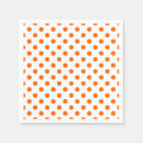 Search for polka dot napkins Orange