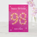 Search for 98th birthday cards 98 years old
