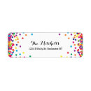 Search for cute return address labels Rainbow
