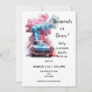 Search for wheels or heels invitations Blue or pink