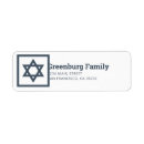 Search for jewish return address labels Typography