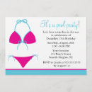Search for teen pool party invitations Girl
