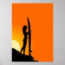 Search for surfer girl posters Sunset