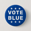 Search for vote blue buttons Democratic party