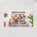 Search for pet sitting business cards Sitter