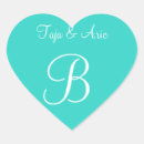 Search for monogram letter b in blue stickers Bride