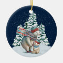 Search for holiday polar bear ornaments Watercolor