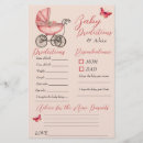 Search for baby shower and prediction advice cards Pink