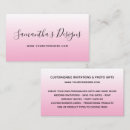 Search for ecommerce business cards Girly