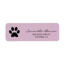 Search for dog paw print return address labels Calligraphy