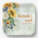 Search for sunflower paper plates Yellow sunflowers