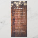 Search for fall wedding programs Rustic