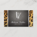Search for animal print business cards Cheetah pattern