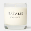 Search for bridesmaid candles Maid of honor
